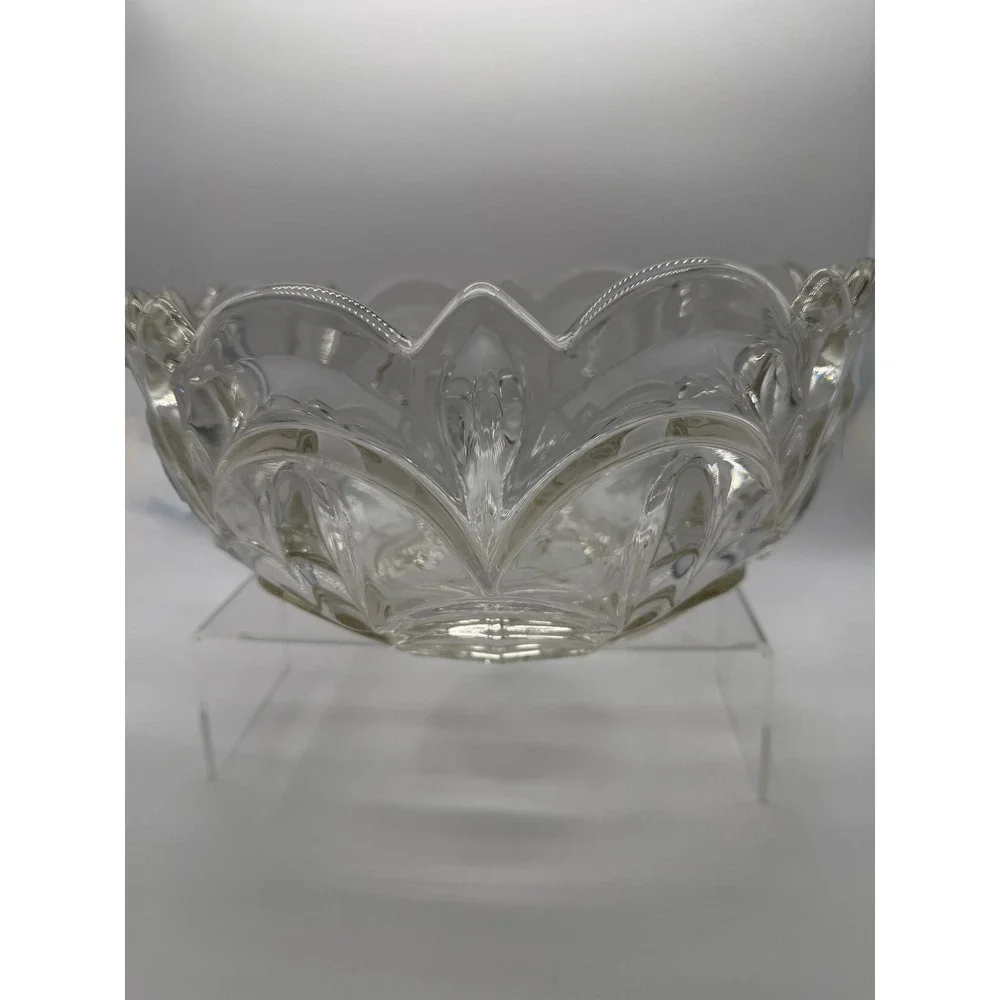 Vintage Bagley & Co. Salisbury Pattern Fruit Bowl Petal Design Centerpiece 9.5in